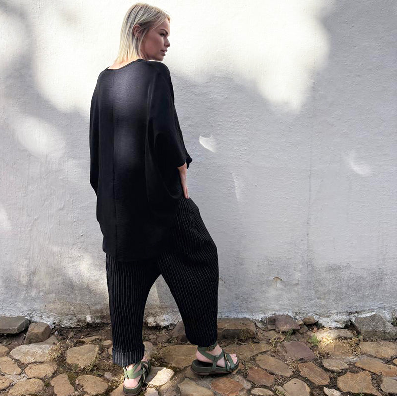 Nunchi Low-Crotch Pants Linen