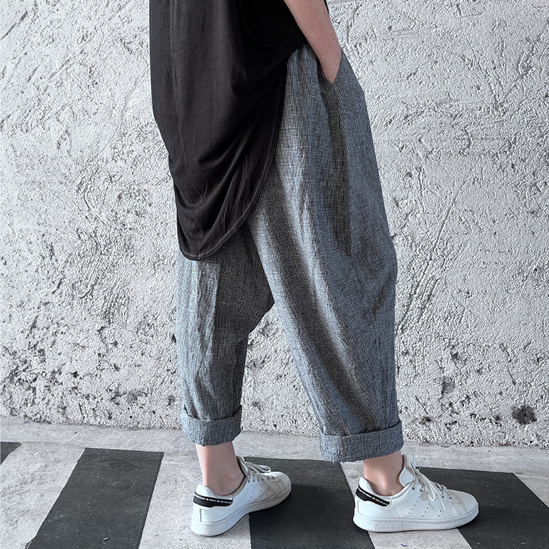 Nunchi Low-Crotch Pants Linen