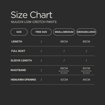 Winter Nunchi Low-Crotch Pants