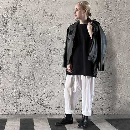 Nunchi Low-Crotch Pants Linen