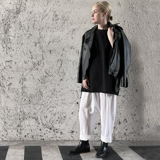 Nunchi Low-Crotch Pants Linen