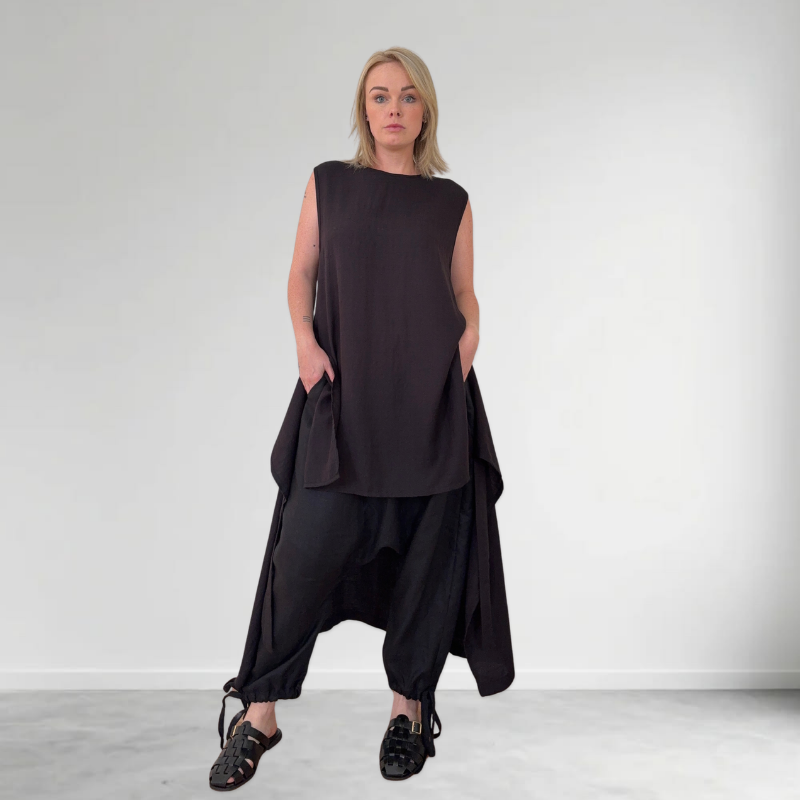 NIA TOP - BLACK