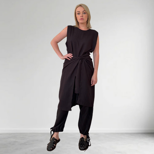 NIA TOP - BLACK